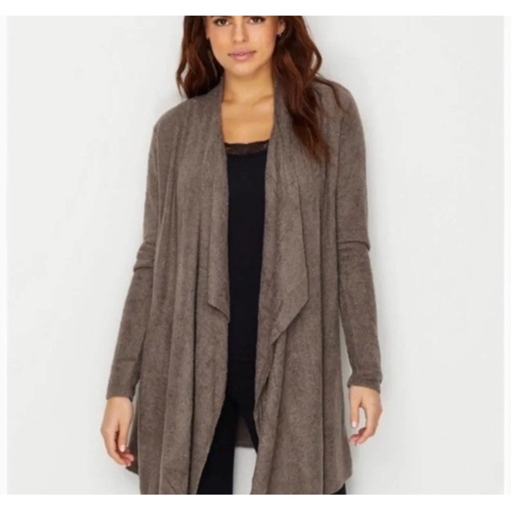 Barefoot Dreams CozyChic Lite Island Wrap Brown Women's Small/Medium